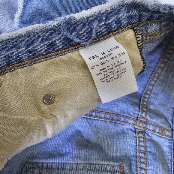 Rag & Bone Womens 30 Heathrow Cut Off Denim Mid Rise Jean Shorts W1907k273HEA - Picture 6 of 6